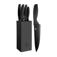 thumbnail image 1 of Juego de cuchillos MasterChef con bloque + 6 cuchillos de cocina negros, 1 of 7