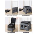 thumbnail image 4 of Portable Camping Toilet for Adults, Foldable Toilet with Lid, 12 Inch Height Travel Portable Potty for Adults, Porta Potty Car Toilet Suitable for All Ages, 4 of 7