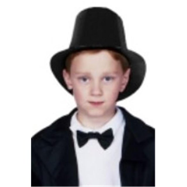 RG Costumes 65337 Chapeau Haut en Feutre Noir - Taille Enfant