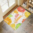 thumbnail image 4 of Orange Fruits Hello Summer Doormats,No Slip Durable Welcome Mat Decorations Floor Door Mats for Indoor Outdoor Kitchen, 4 of 6