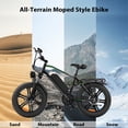 thumbnail image 4 of OUXI Electric Bike for Adults, 500W Electric Bicycle, 48V/13Ah Battery, 20'' Fat Tire Ebike, 38 Miles Range Mountain Bike for Cycling, 7 Speed E Bike, E-bike UL2849, 4 of 4