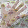 thumbnail image 3 of Flamingo Tulle Curtains with Rod Pocket, Colorful Retro Vintage Flamingo Patterns in Polka Dot Design Checked Background, Sheer Drape for Wedding Party 2 Panels, 7 Sizes, Multicolor, by Ambesonne, 3 of 3