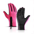 thumbnail image 1 of Winter Gloves For Men Waterproof Windproof Cold Gloves Snowboard Motorcycle Riding Driving Warm Touchscreen Zipper Glove, 1 of 4