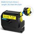 thumbnail image 3 of GREENCYCLE 20PK Compatible for Brother P-touch M Tape MK631 M-K631 M631 12mm 0.47" Black on Yellow for Brother PT-100 PT-M95 PT-90 PT-70 PT-65 PT-85 Label Maker Refills, 3 of 7