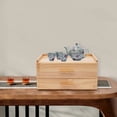 thumbnail image 3 of 13*7.9*6.9in Rectangular Retro Wood Tea Bag Organizer with Drawer Desktop for Living Rooms, Bedrooms, 3 of 11