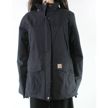 Carhartt Hooded Jacket - Carhartt NEW Black Women's Size Small S Hooded Raincoat Jacket