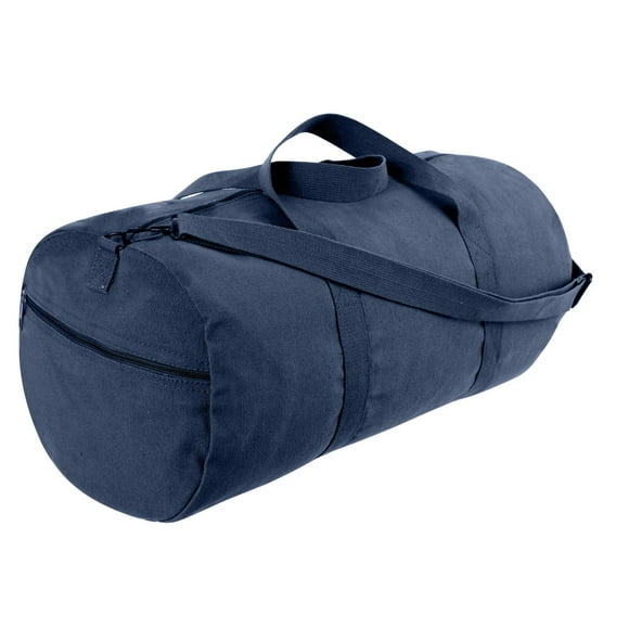 Rothco Canvas Shoulder 24" Duffle Bag, Navy Blue