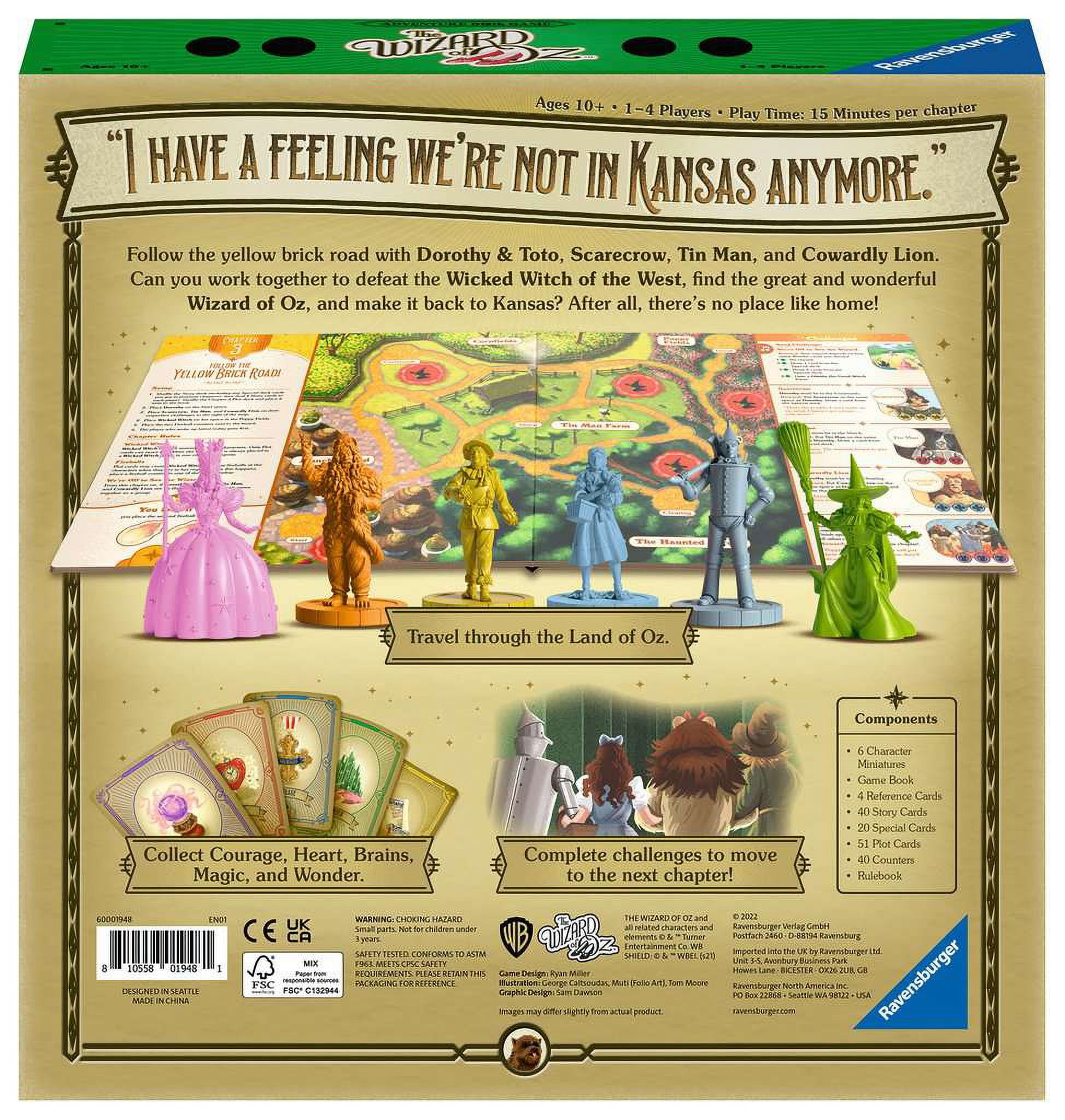 Ravensburger The Wizard of Oz Adventure Book Game Board Game