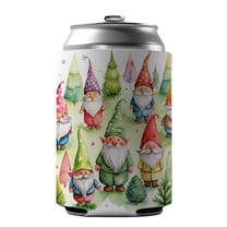 Lots Of Gnomes Watercolor Drink Beer Soda Insulated Sleeve Holder Can Cooler Hugger