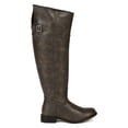 thumbnail image 2 of Breckelles Rider-82 New Women Crinkle Leatherette Round Toe Riding Thigh High Boot, 2 of 6