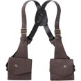 thumbnail image 1 of Mens Rubber Underarm Strap Adjustable Anti-theft Hidden Double Shoulder Bag, Black, 1 of 4