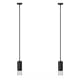 thumbnail image 2 of Lamparas De Techo Modernas Colgantes 2 Piezas Negra Con Gota Negro, 2 of 5