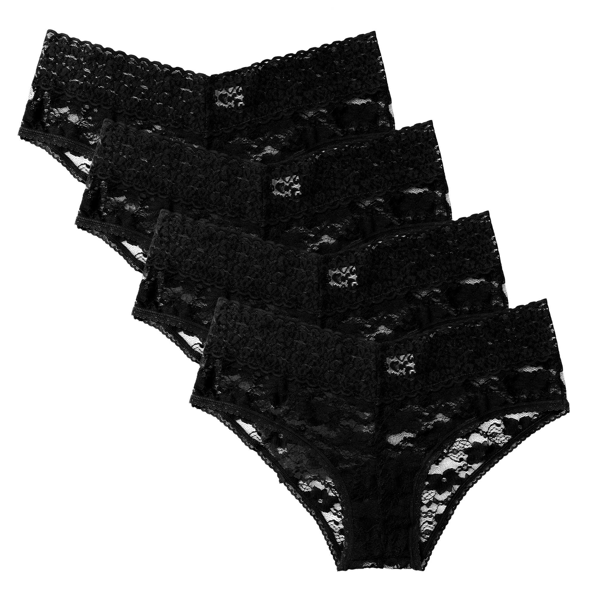 Charmo Lace Underwear Cheeky Panties for Women Thongs Panty, 4 Pack