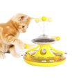 thumbnail image 3 of Tocadiscos Para Gatos, Juguete Con Fugas De Comida, Alimentador Lento Para Mascotas Con Divertidas Bolas Giratorias, Juguete De Pista Para Gatos, Dispensador De Comida Multifuncional Y Juguete Yuarrent PT001632-03, 3 of 6