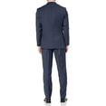 thumbnail image 2 of Adam Baker by Douglas & Graham Men's 40033 100% Wool Slim Fit Notch Lapel Suit - Navy Plaid - 54L, 2 of 4