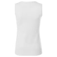 thumbnail image 3 of FashionOutfit Women's VISCOSE Solid Office Soft Stretch Sleeveless Knit Vest Top, 3 of 3