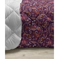 thumbnail image 3 of Autumn Damask Down Alternative Comforter, Renaissance Themed Absurd Leafy Elements Plants Royal and Victorian, Microfiber Quilt for All Season, 5 Sizes, Amber Charcoal Grey, by Ambesonne, 3 of 3
