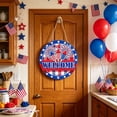 thumbnail image 5 of CuiLiyq 4th of July Wooden Welcome Door Hanger, Patriotic Memorial Day USA 250th Anniversary Sign for Front Porch Wall Entryway Home Decor, 5 of 6