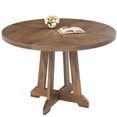 thumbnail image 2 of Rustic Dining Table for 4 to 6 People, 47 Inch Round Dining Table, Wooden Kitchen Table with Sturty Legs, Dining Room Table for Dining Room, Kitchen(Table Only), 2 of 7