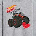 thumbnail image 3 of Hot Wheels - Valentine's Heart Crusher - Men's Long Sleeve T-Shirt, 3 of 5