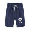 thumbnail image 3 of Xuyuer Women's Athletic Shorts Jogger Sweat Casual Loose Elastic Waist Drawstring With Pockets Britches (Available in Plus Size), 3 of 4