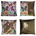 thumbnail image 1 of ABPHQTO Funda de almohada de mariposas, hermosas mariposas voladoras, reversible, sirena, lentejuelas, funda de almohada, decoración del hogar, funda de cojín, 40x40 cm ABPHQTO FishPillow-QQ-38-16x16, 1 of 2