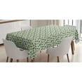 thumbnail image 1 of Animal Tablecloth, Little Bugs Beetles Ants Dark Silhouettes on Pale Abstract Backdrop, Rectangle Satin Table Cover Accent for Dining Room and Kitchen, 60" X 84", Sage Green Army Green, by Ambesonne, 1 of 2