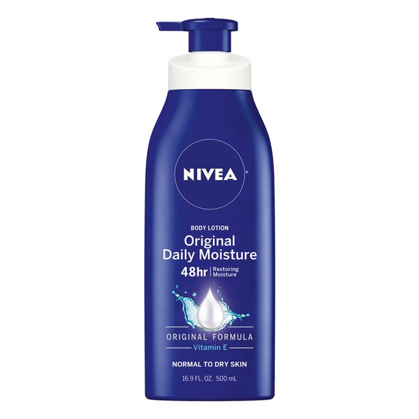 NIVEA Original Daily Moisture Body Lotion with Vitamin E, 16.9 Fl Oz