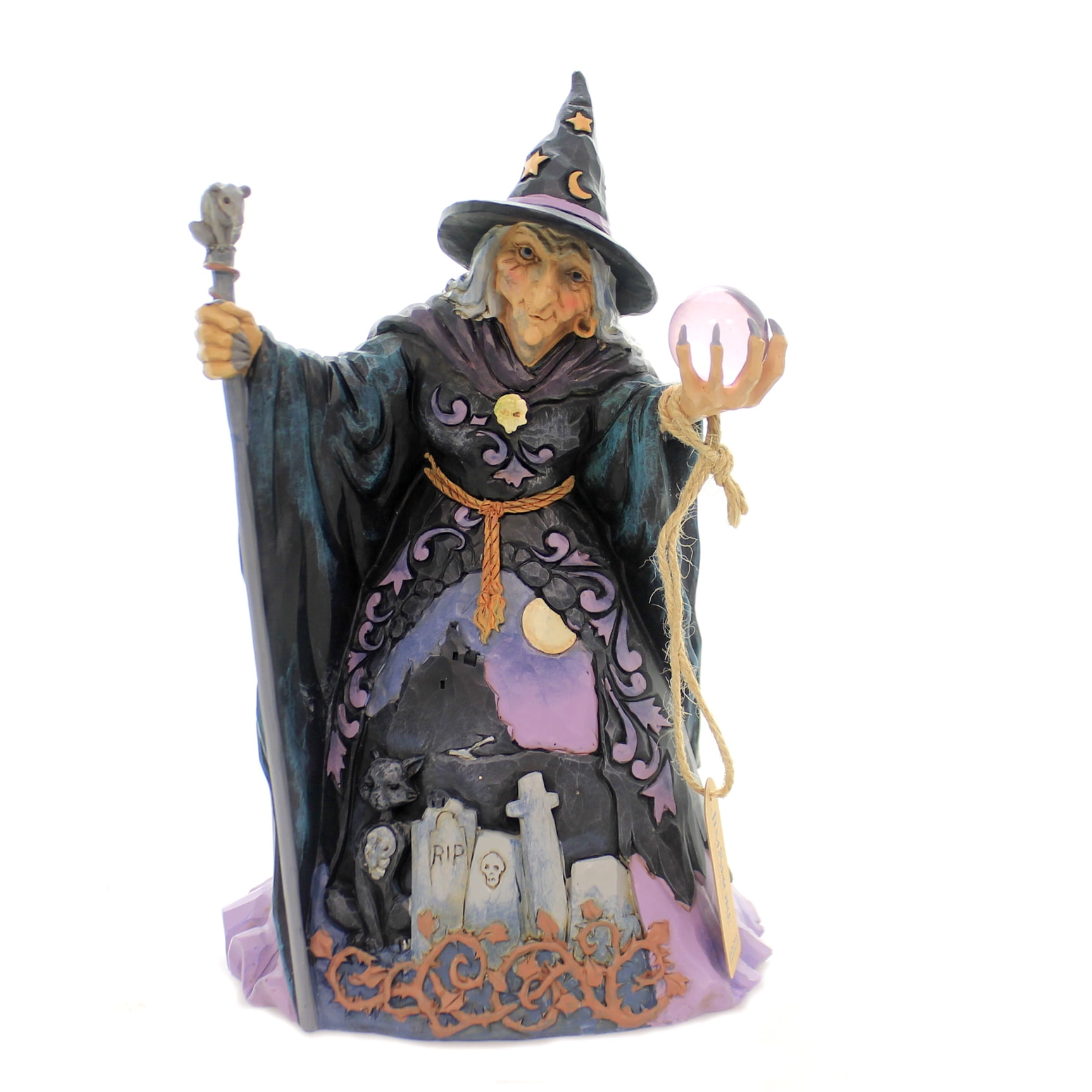 Jim Shore CAST YOUR EYES THIS WAY Polyresin Halloween Witch 6004326 ...