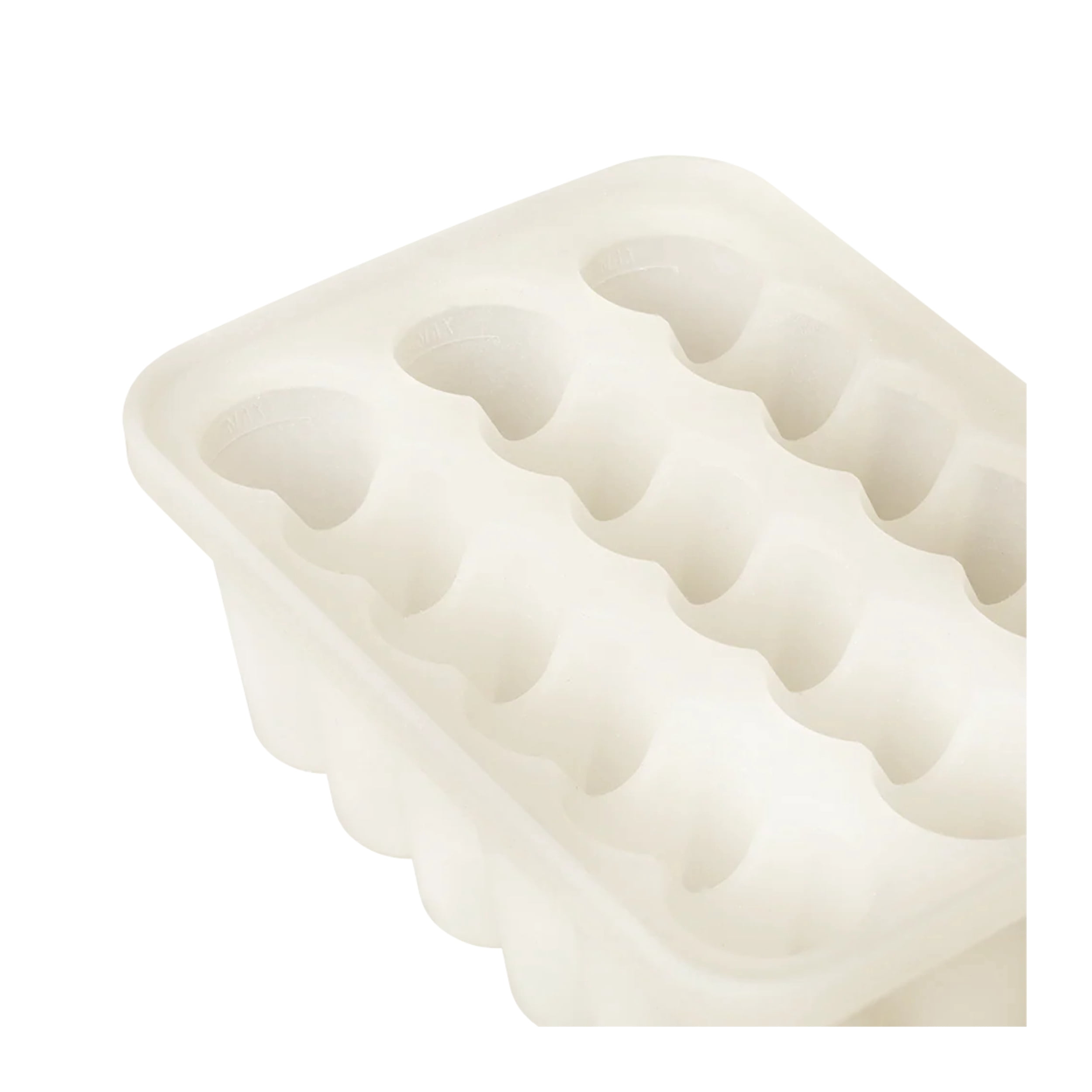 BIBS Infant Silicone Baby Food Freezer Tray, Ivory, 1 Piece