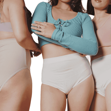 Lovepats by BodyForce Women's Breathable Briefs, 3-Pack, White