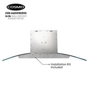 36 in. Vista Collection Ductless Wall Mount Range Hood in Stainless Steel