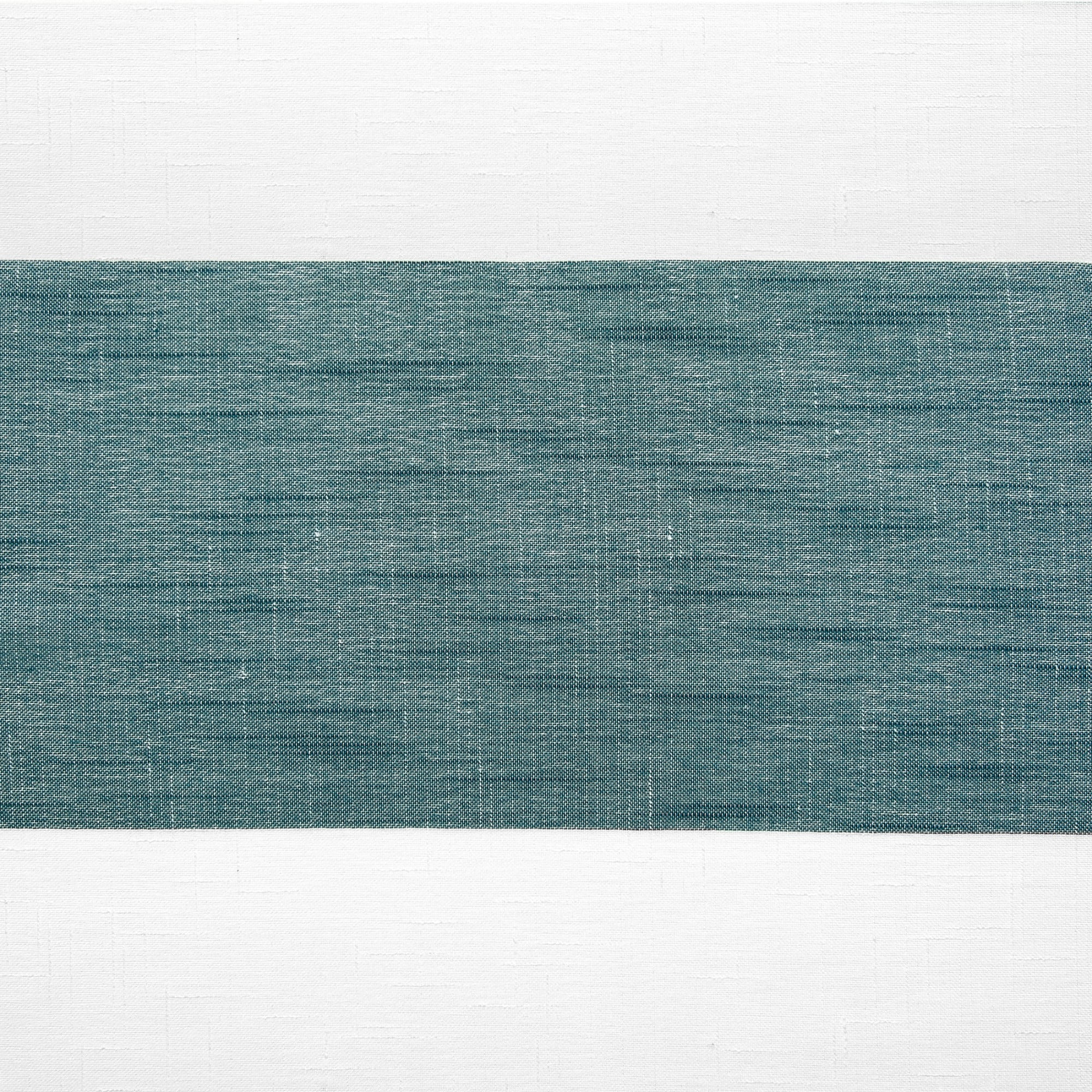 Exclusive Home Curtains 2 Pack Darma Sheer Linen Rod Pocket Curtain Panels, Teal, 50x84