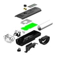 thumbnail image 2 of Luz de bicicleta 1500mAh Bicicleta Luces traseras delanteras 4 modos Accesorios de ciclismo al aire libre, 2 of 8