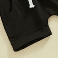 thumbnail image 7 of Bagilaanoe 2pcs Toddler Baby Boy Shorts Set Short Sleeve Letter Print T Shirt Tops + Shorts 6M 12M 18M 24M 3T 4T Kids Casual Summer Clothes, 7 of 7