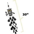 thumbnail image 4 of Dawhud Direct | Vp Home Tribal Owl Outdoor Garden Decor Wind Chime Black, 4 of 8