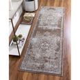 thumbnail image 1 of Unique Loom 3146811 2 Pi 2 Po x 6 Pi 7 Po Roosevelt Runner Rug&44; Brun Clair, 1 of 1