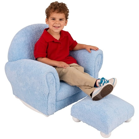 KidKraft Chenille Rocker & amp/Ottoman-Chocolate