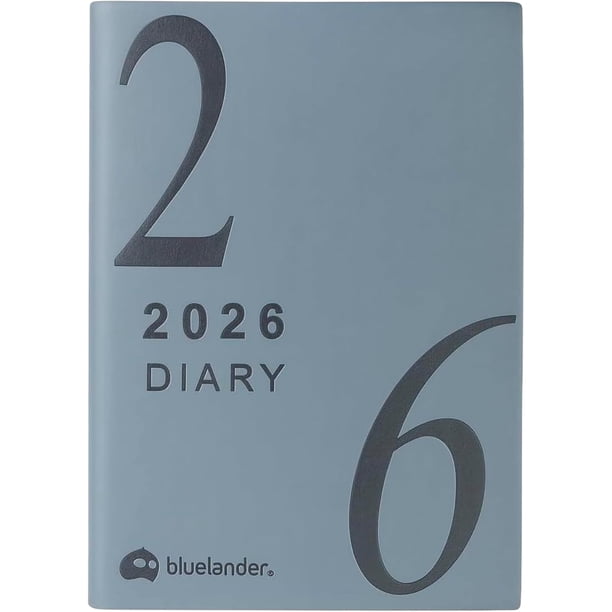 Agenda 2026 Bluelander, Planificador Diario, Semanal y Mensual, Azul