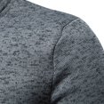 thumbnail image 4 of SWSMCLT Men's Half Zip Fall Thermal High Neck Lined Long Sleeve Sweatshirt Sweater Soft Top Cozy Fitted Zip Pullovers Dark Grey 44, 4 of 4