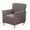 Taupe, variant on Eurhowing Stretch Armchair Slipcover, 1-Piece PU Leather Chair Cover with Arms, Waterproof Accent Chair Protector for Living Room, Taupe