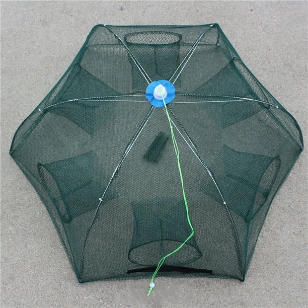 Portable Sturdy Fish Mesh Net Umbrella-type Cast Net Fishing Tackle  Accessory 6 entrance 