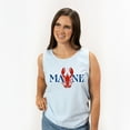 thumbnail image 2 of Maine Lobster - Women's Garment Dyed Graphic Tank Top, 2 of 6