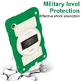 thumbnail image 2 of Kids Friendly Case for Samsung Galaxy Tab A9+ 11.0" 2023 SM-X210 / SM-X215 / SM-X216 Tablet Case - with Rotate Wristband Hidden Stand Shoulder Strap Military Grade Shockproof Cover - Deep Green, 2 of 7