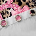 thumbnail image 4 of Homewish Fashion Leopard Print B Black Out Curtains for Women, Princess Ribbon Bowknot Curtains Pack of 2 (42x63 Each), Brown Pink Cartoon Bedroom Curtains, Living Room Curtains Decor, 4 of 6
