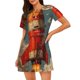 thumbnail image 1 of Fotbe Rusty Rocket Launch Bata de Dormir para Mujer con Estampado, Camisón de Algodón de Manga Corta, Ropa de Dormir Casual, 1 of 6