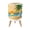 Color 1, variant on Small Trash Can with Lid Tropical Beach Sunset Palm Tree Surfboard Starfish Coastal 1.8 Gallon Dog Proof Trash Can Round Garbage Can Waste Bin Wastebasket for Bathroom Bedroom Living Room