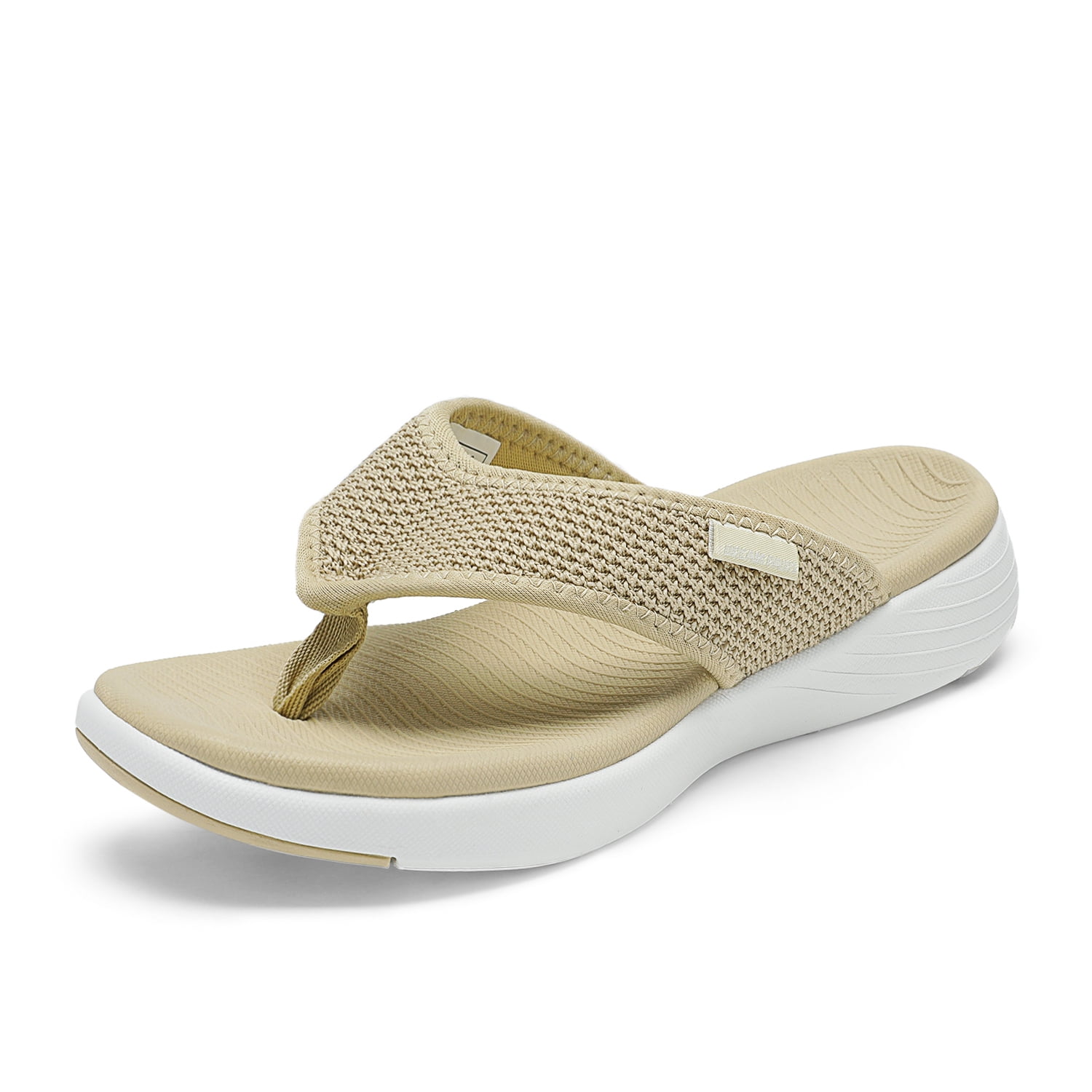 Dream Women's Arch Support Soft Cushion Flip Flops Thong Sandals Slippers BREEZE-2 BEIGE Size 9 - Walmart.com