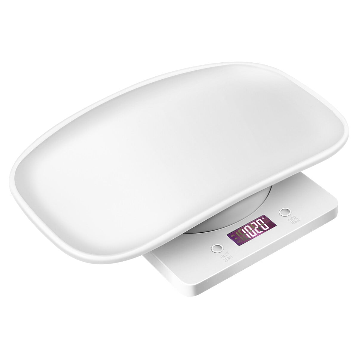 UPGRATOR Small Pet Scale White Backlit Display for Cats Dogs Hamsters