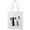 White, variant on Letter T Upper Lower Case Nature Tote Bag - Image by Shutterstock, One Size Cotton Canvas Tote Bag